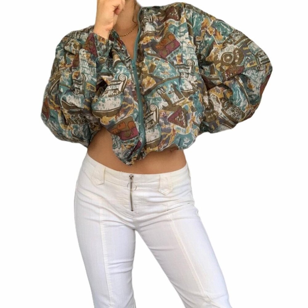 Vintage Windbreaker Unique Pattern
